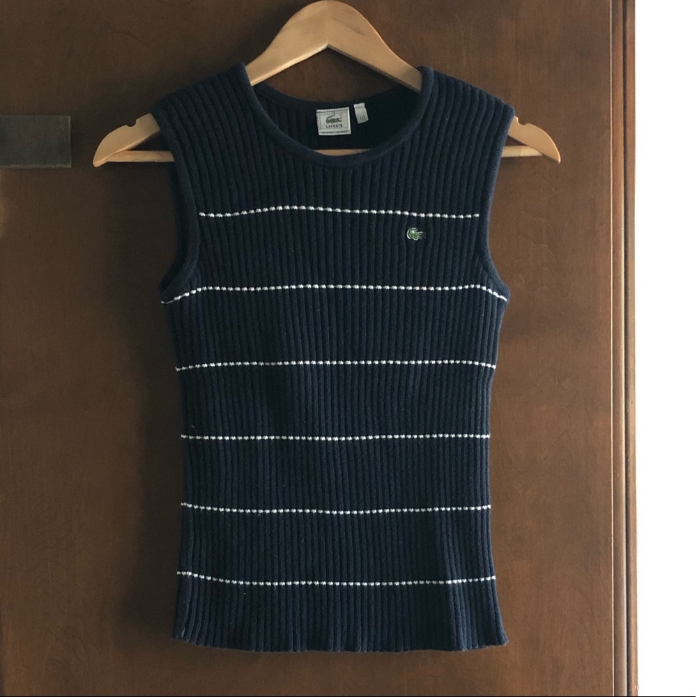 Lacoste Stripe Sweater Tank